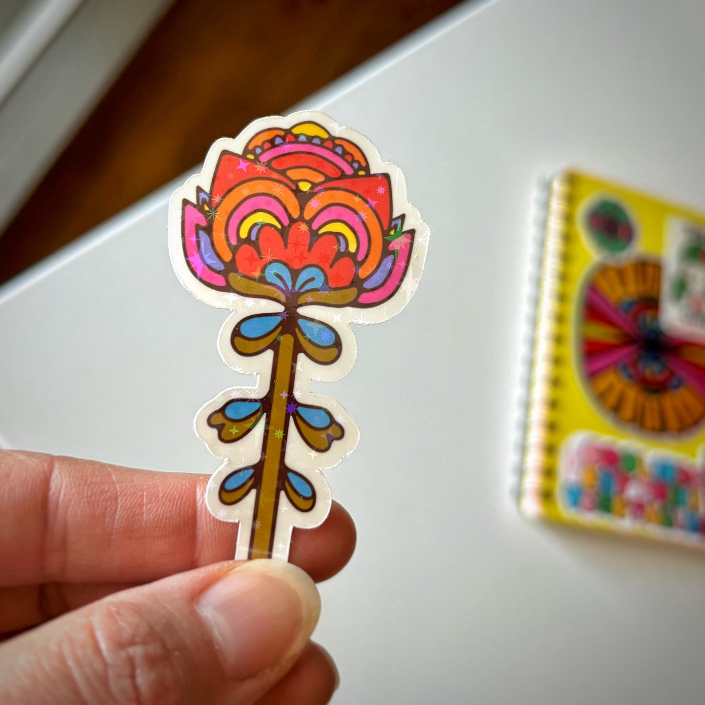 Groovy Flower Sticker 3 Pack