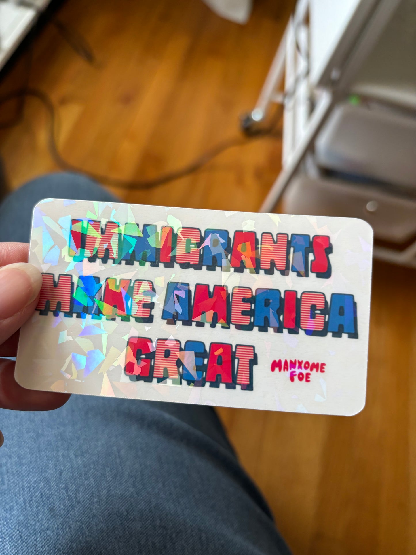 Immigrants Make America Great Sticker